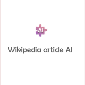 Wikipedia article AI